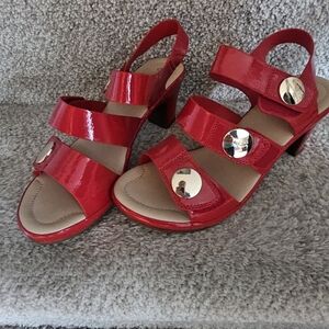 Patrizia red patent leather shoes